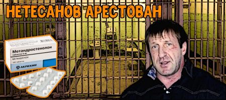 Нетесанов арестован за продажу стероидов